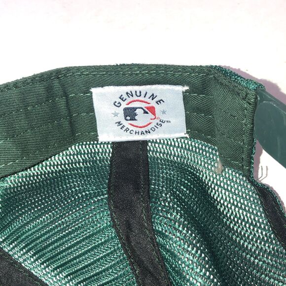 MLB OAKLAND ATHLETICS A'S CURVED BILL MESH TRUCKER ADJUSTABLE SNAPBACK HAT CAP - Picture 6 of 9